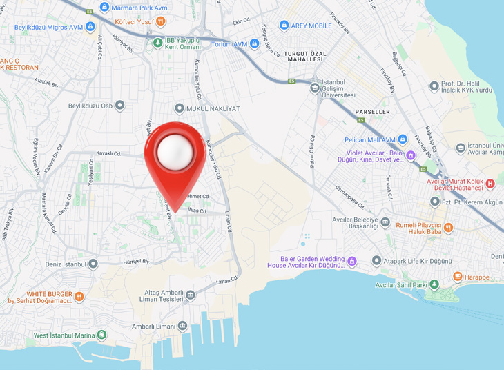 Beylikdüzü Branch Map